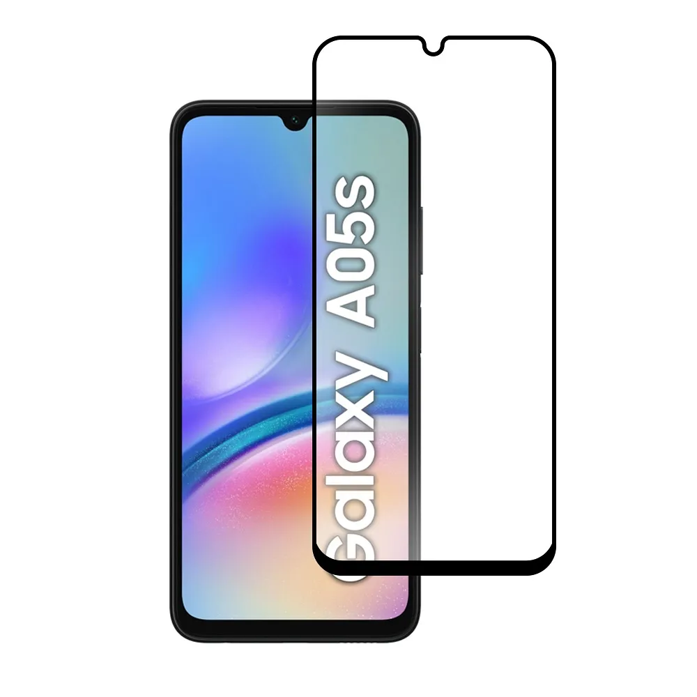 Blue Star 5D kaljeno staklo – za Samsung Galaxy A05s (potpuno ljepilo/case friendly) – crno