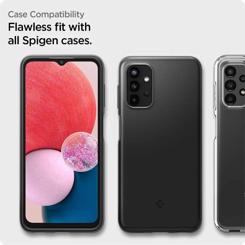 SPIGEN ALM GLAS.TR KALJENO STAKLO 2-KOM PAKET ZA SAMSUNG GALAXY A13 4G / LTE CLEAR