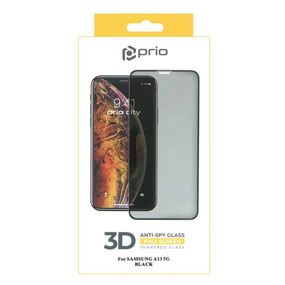 Prio 3D Anti-Spy kaljeno staklo za Samsung A13 5G crno