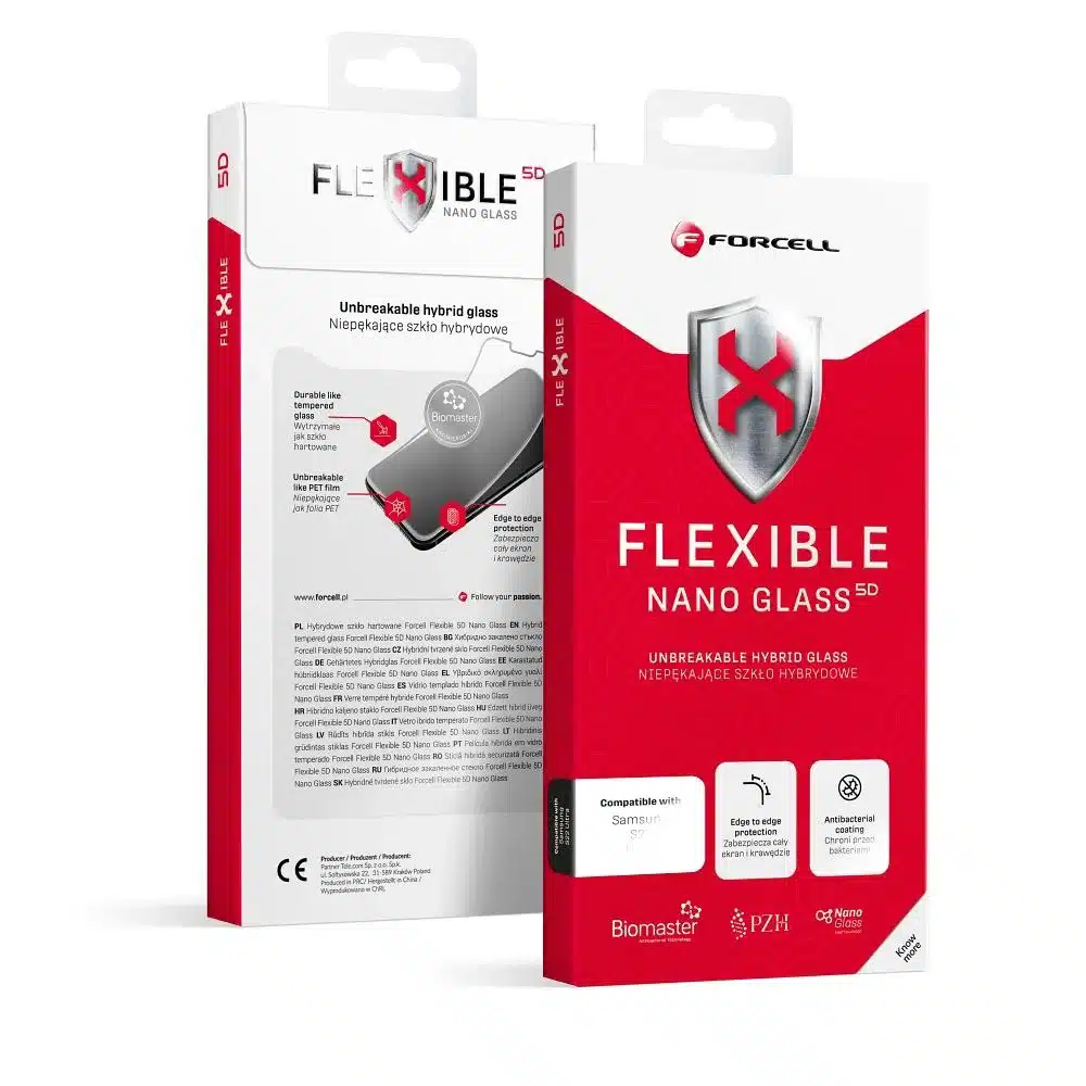 Forcell Flexible 5D Nano Glass - hibridno staklo za Samsung Galaxy A14 5G