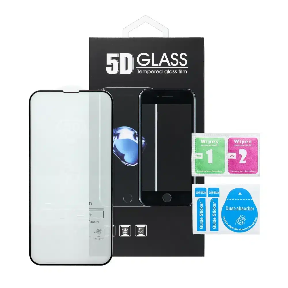 5D Full Glue kaljeno staklo za Samsung Galaxy A15 4G / A15 5G crno