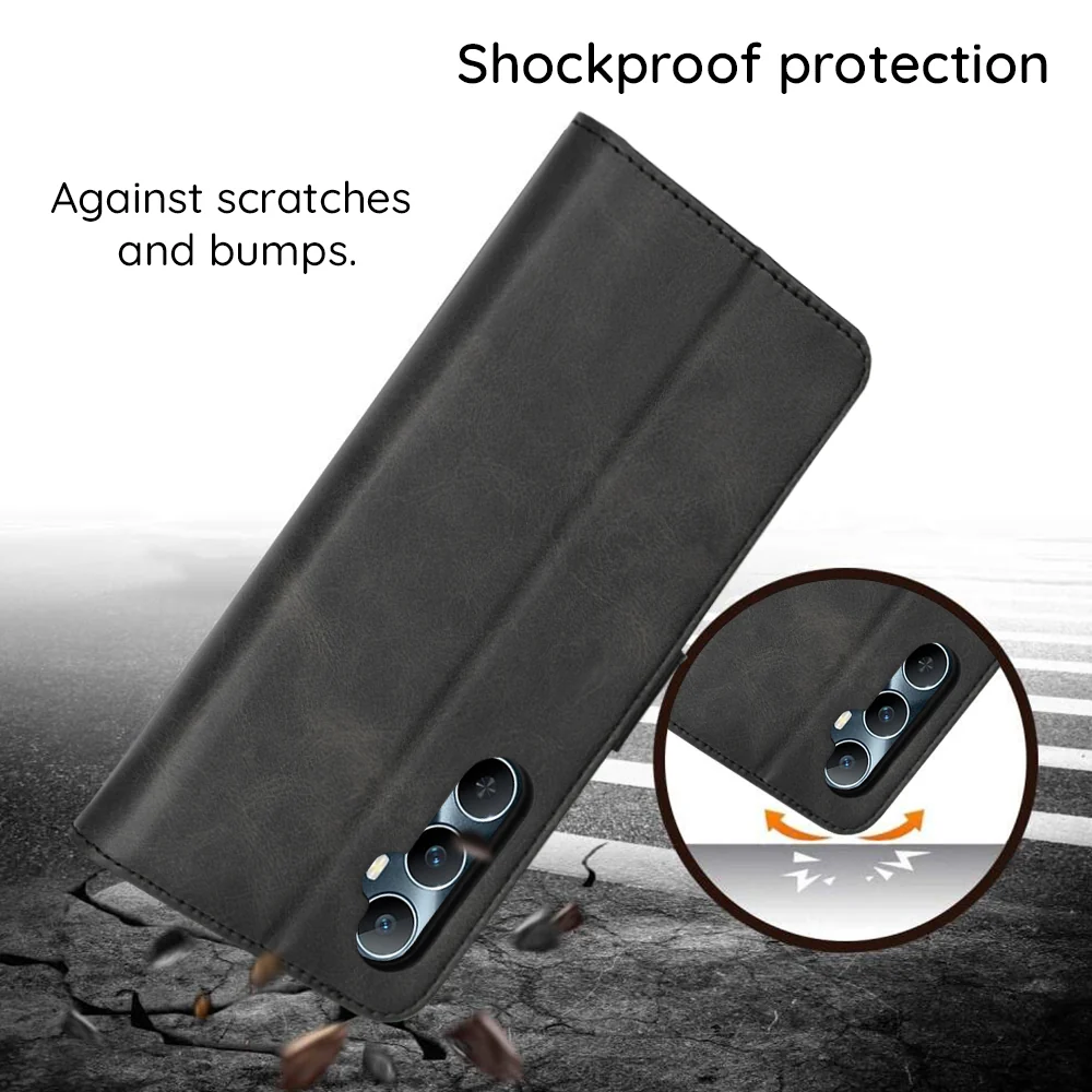 Techsuit Diary Book preklopna maska za Samsung Galaxy A15 4G / A15 5G -crna
