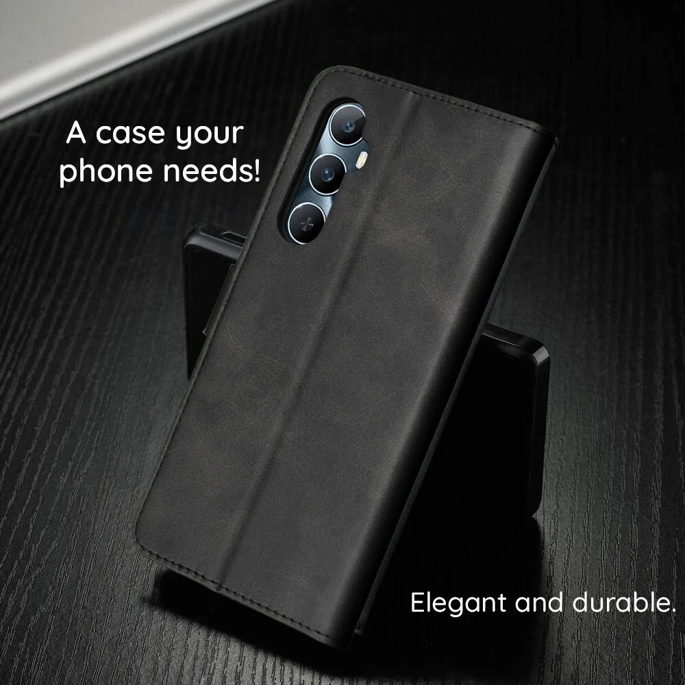 Techsuit Diary Book preklopna maska za Samsung Galaxy A15 4G / A15 5G -crna