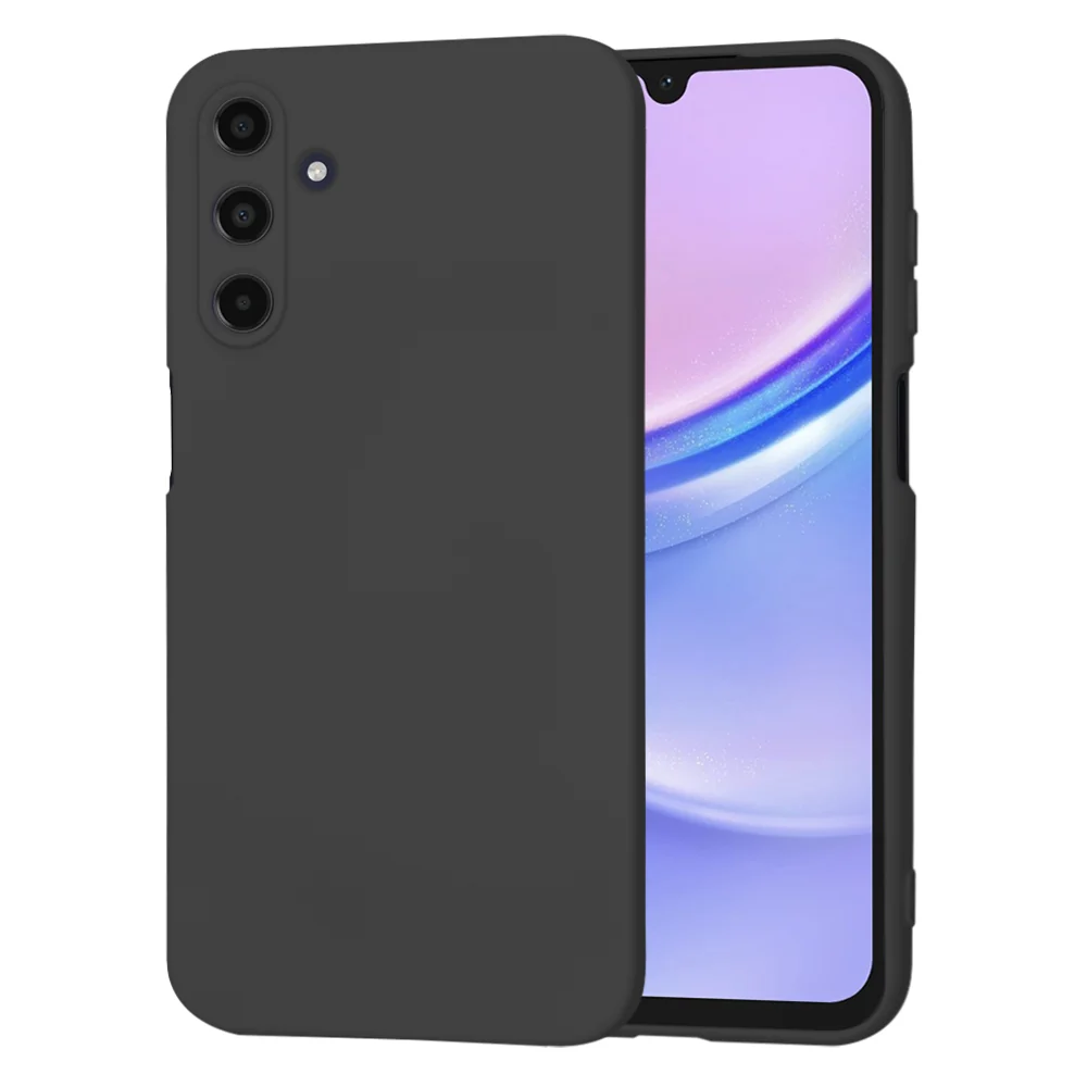Techsuit SoftFlex silikonska maska za Samsung Galaxy A15 4G / A15 5G – crna