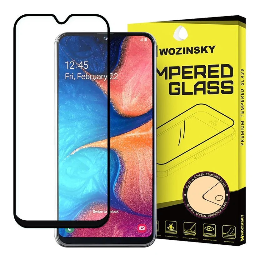 Kaljeno staklo sa okvirom za Samsung Galaxy A20 E