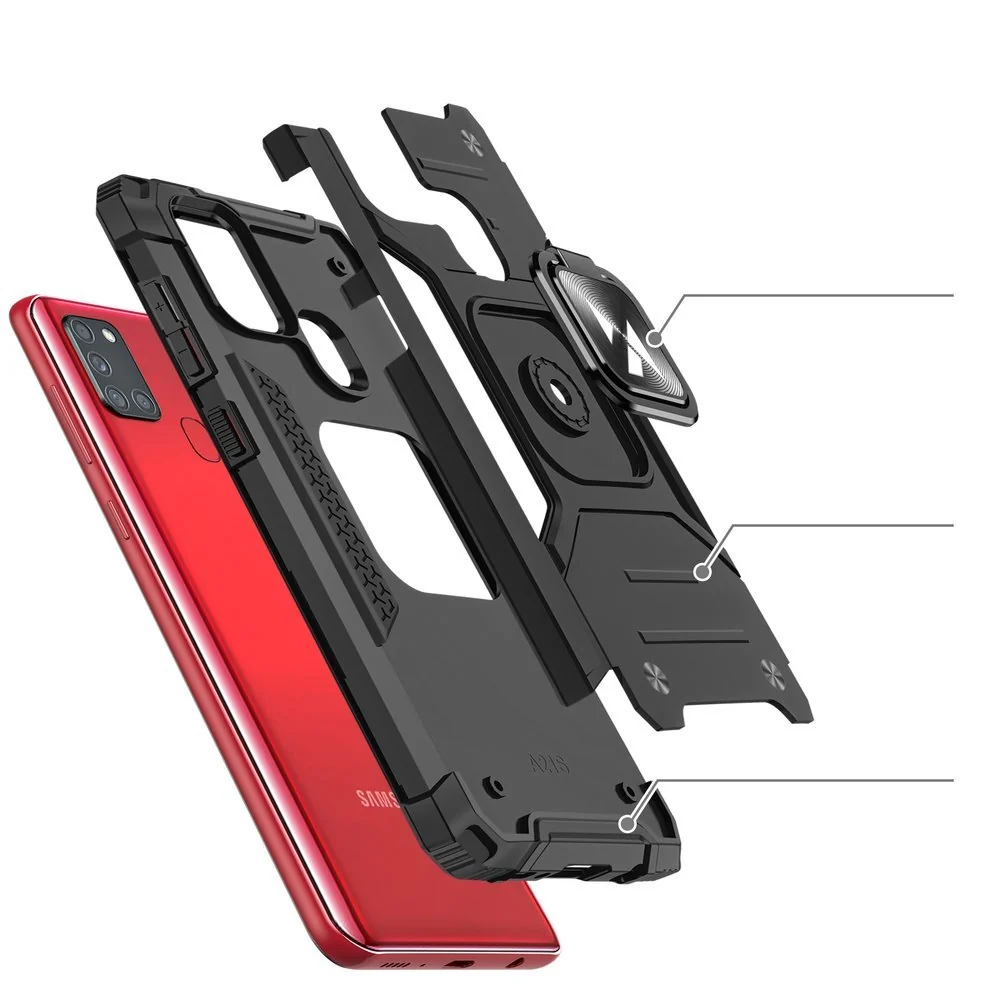 Wozinsky Ring Armor za Samsung Galaxy A21S roza