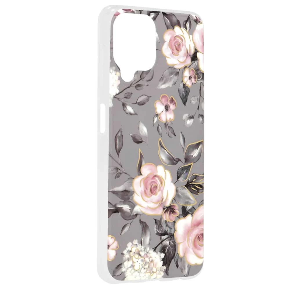 Techsuit Marble Series maska za Samsung Galaxy A22 4G Bloom Ruth Gray