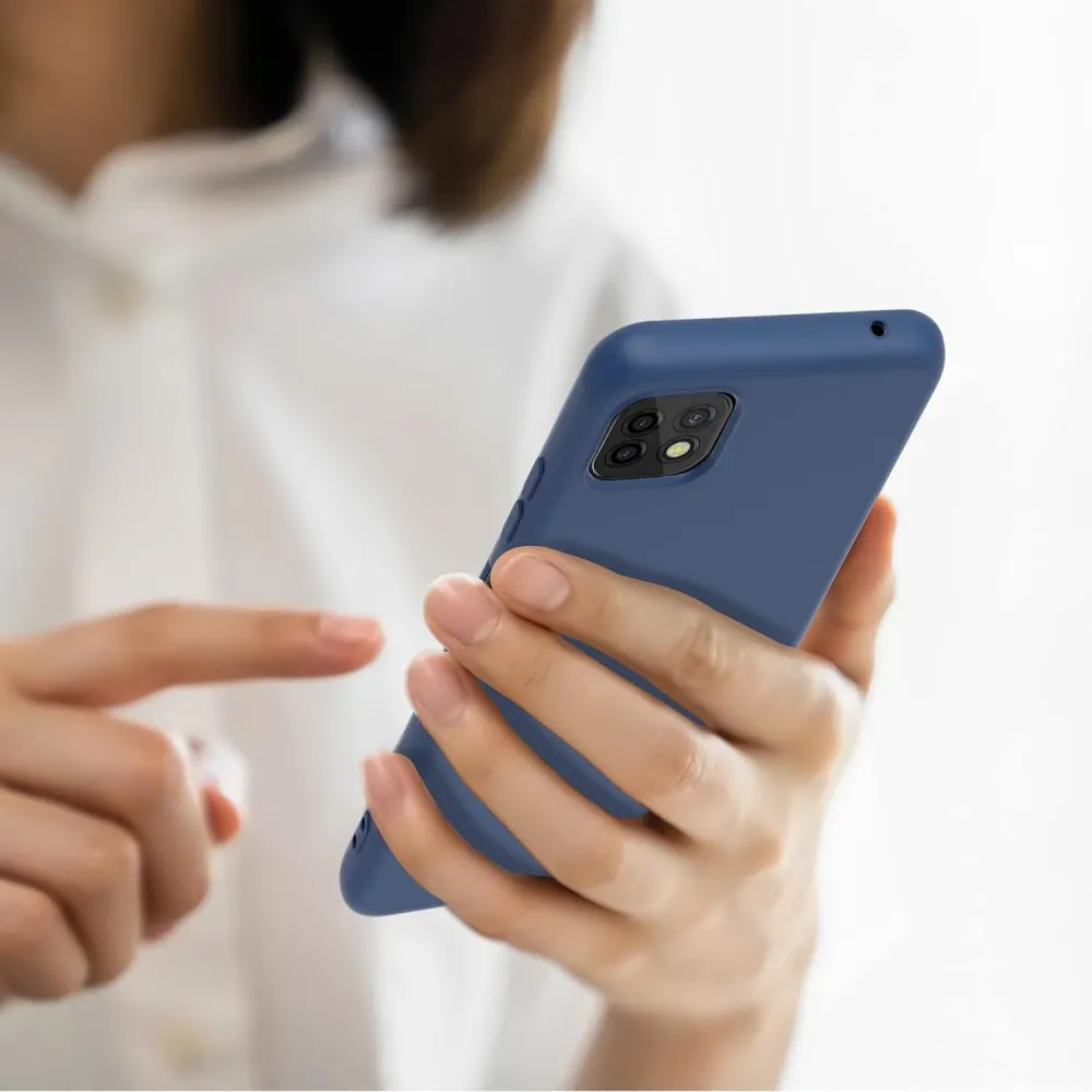 SOFT maska za SAMSUNG Galaxy A22 5G tamno plava