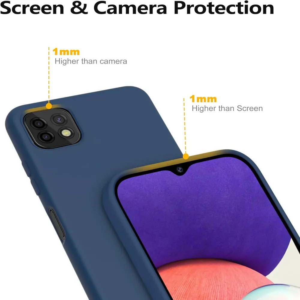 SOFT maska za SAMSUNG Galaxy A22 5G tamno plava