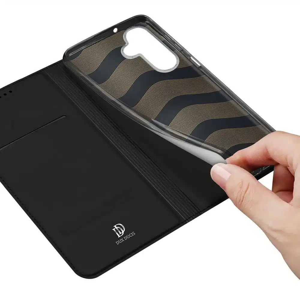 DUX DUCIS Skin Pro – glatka kožna preklopna maska za SAMSUNG GALAXY A26 5G crna