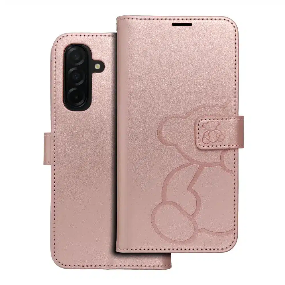 MEZZO Book case preklopna torbica za SAMSUNG GALAXY A26 5G Teddy Bear Rose Gold