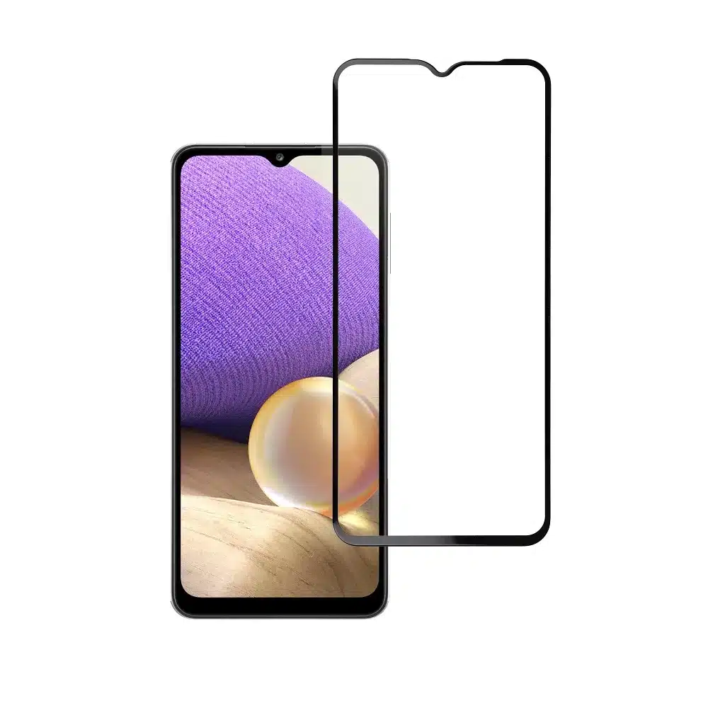 Blue Star 5D kaljeno staklo – za Samsung Galaxy A32 5G (potpuno ljepilo/case friendly) – crno