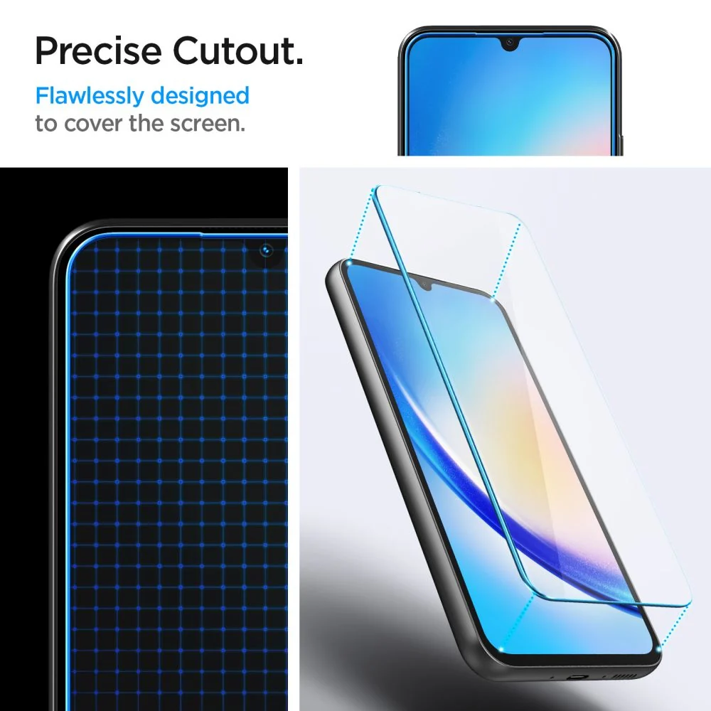 SPIGEN GLAS.TR SLIM KALJENO STAKLO 2-kom ZA SAMSUNG GALAXY A34 5G CLEAR