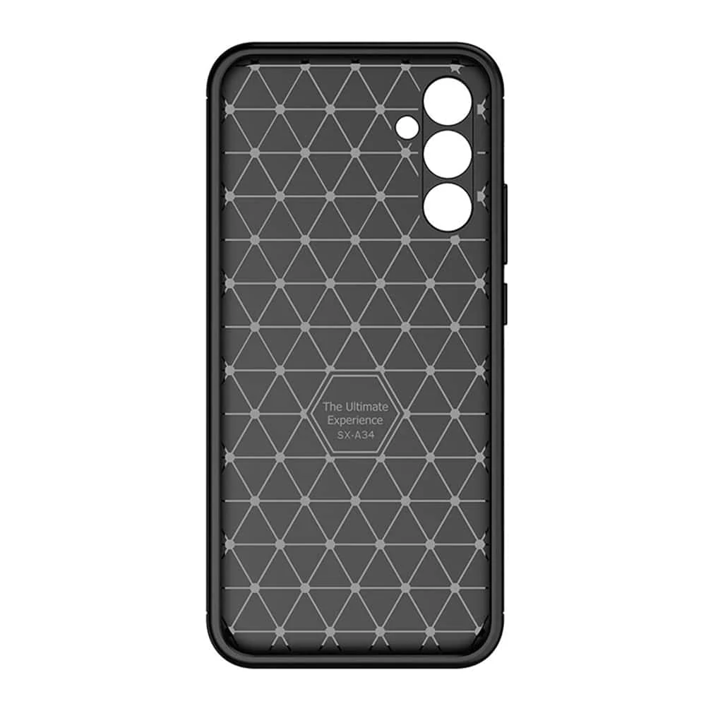 Techsuit – CarbonFiber maska za Samsung Galaxy A34 5G – crna
