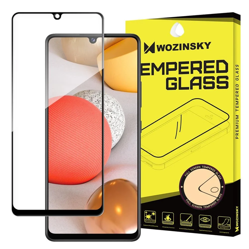 Kaljeno staklo zaštitnik zaslona s okvirom za Samsung Galaxy A42 5G