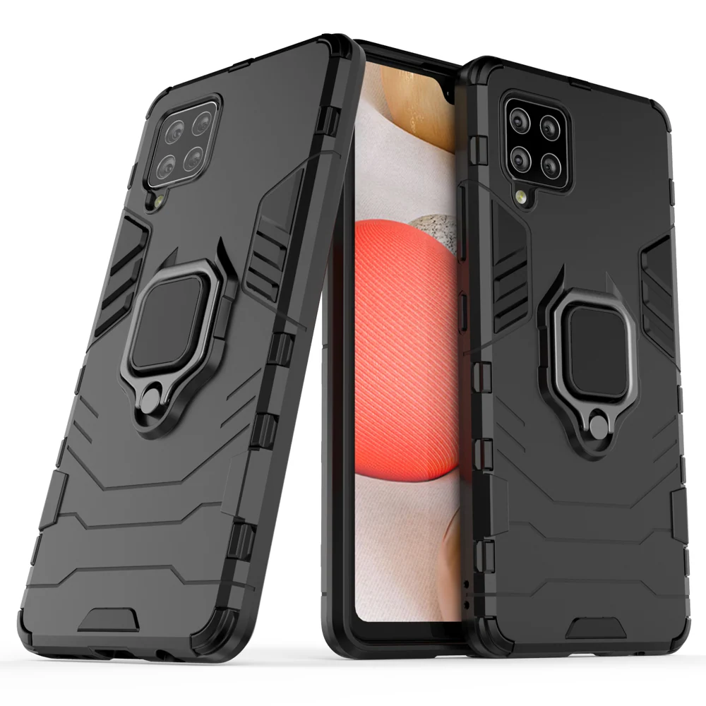 Ring Armor Case zaštitna maska za Samsung Galaxy A42 5G crna