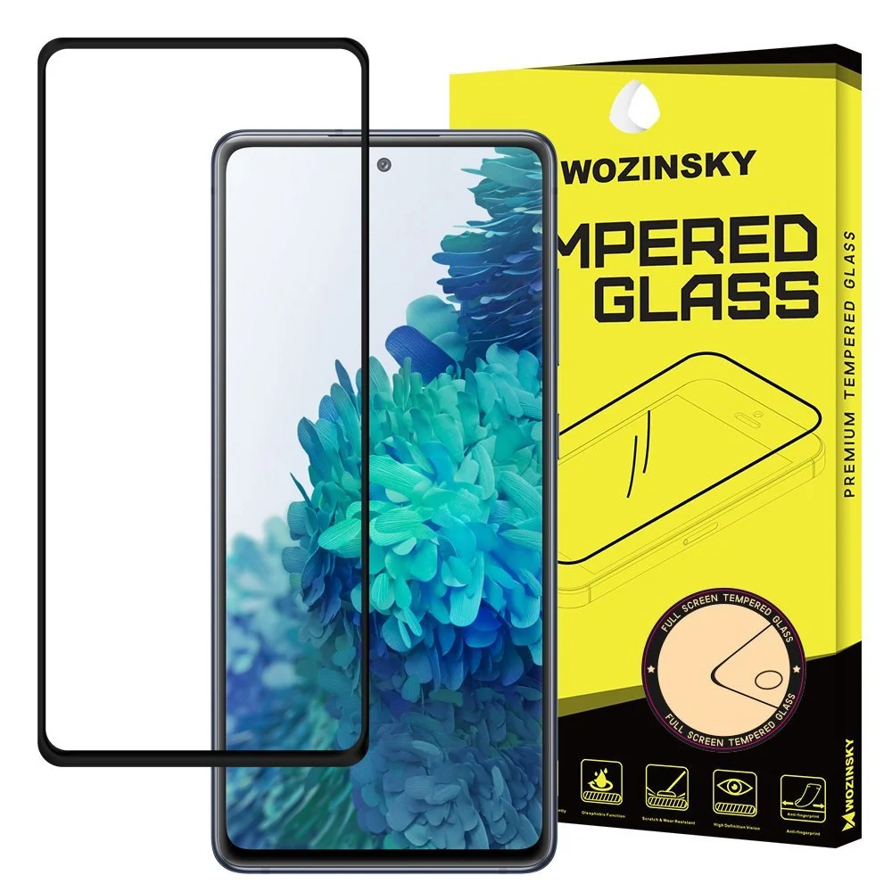 Kaljeno staklo zaštitnik zaslona s okvirom za Samsung Galaxy A72 / A72 5G