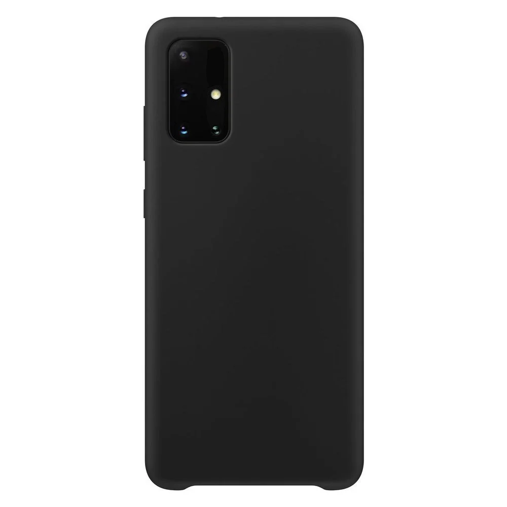 Silikonska futrola Meka fleksibilna gumena maska za Samsung Galaxy M51 crna