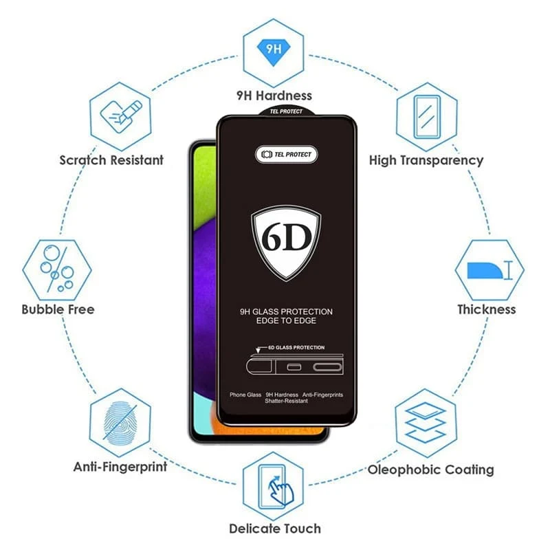FULL GLUE 6D KALJENO STAKLO ZA SAMSUNG GALAXY S24 PLUS BLACK (SA OTKLJUČAVANJEM OTISKOM PRSTIJU)