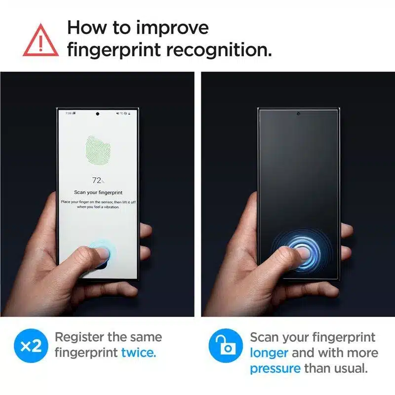 Spigen Glas.tR EZ Fit kaljeno staklo za Samsung Galaxy S24 Ultra - 2 kom.