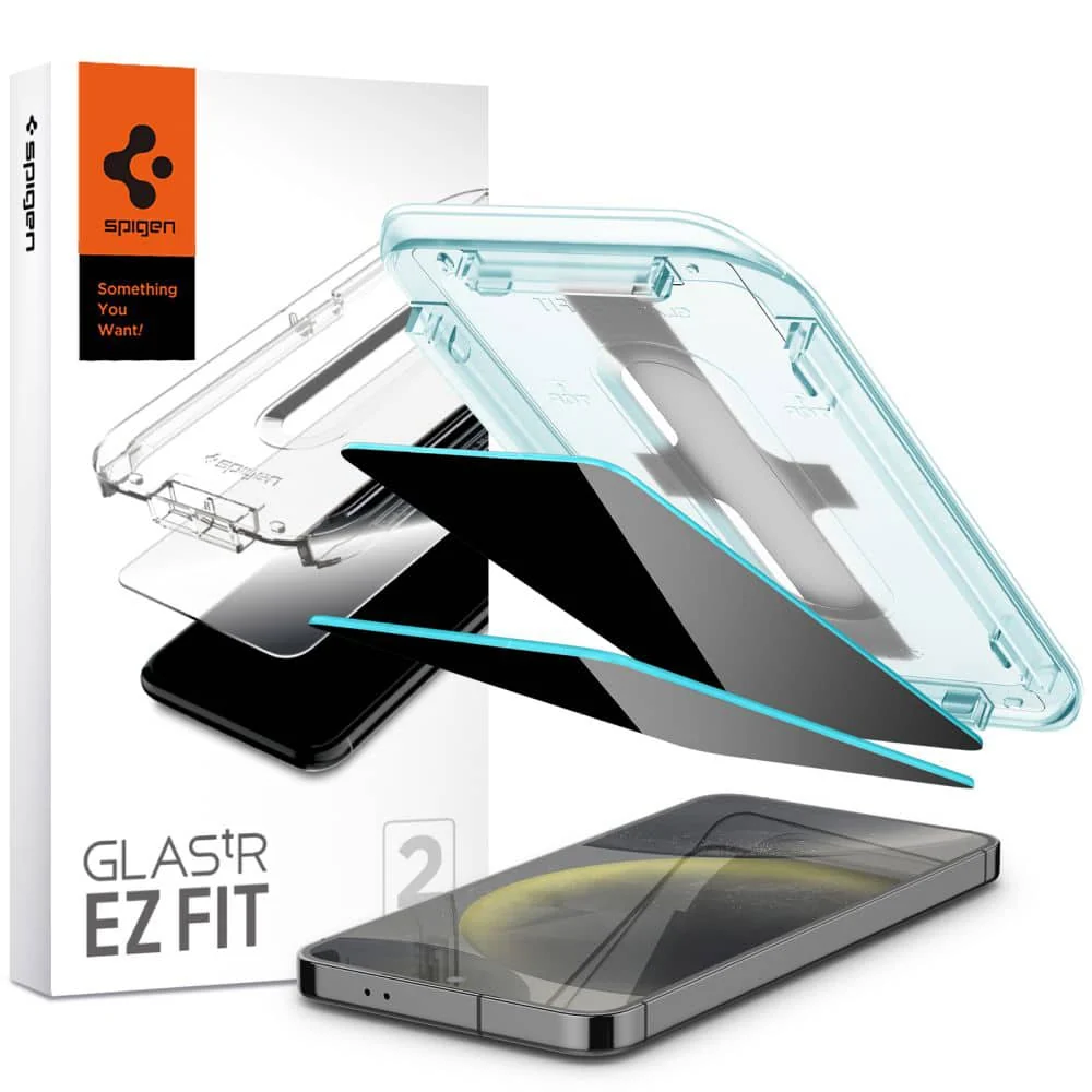 Spigen – Glas.tR EZ-FIT (2 kom) za Samsung Galaxy S24 Plus/Galaxy S25 Plus – privacy staklo