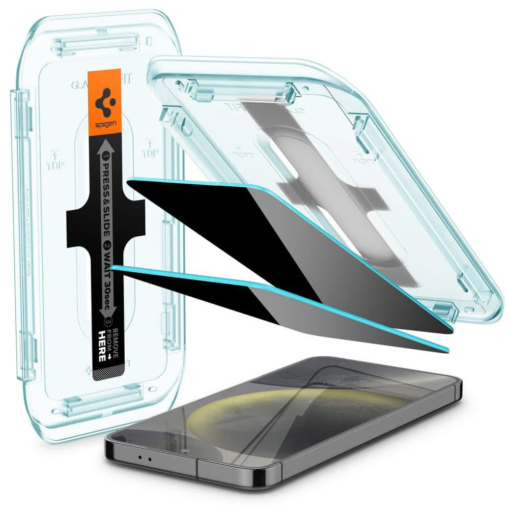 Spigen – Glas.tR EZ-FIT (2 kom) za Samsung Galaxy S24 Plus/Galaxy S25 Plus – privacy staklo
