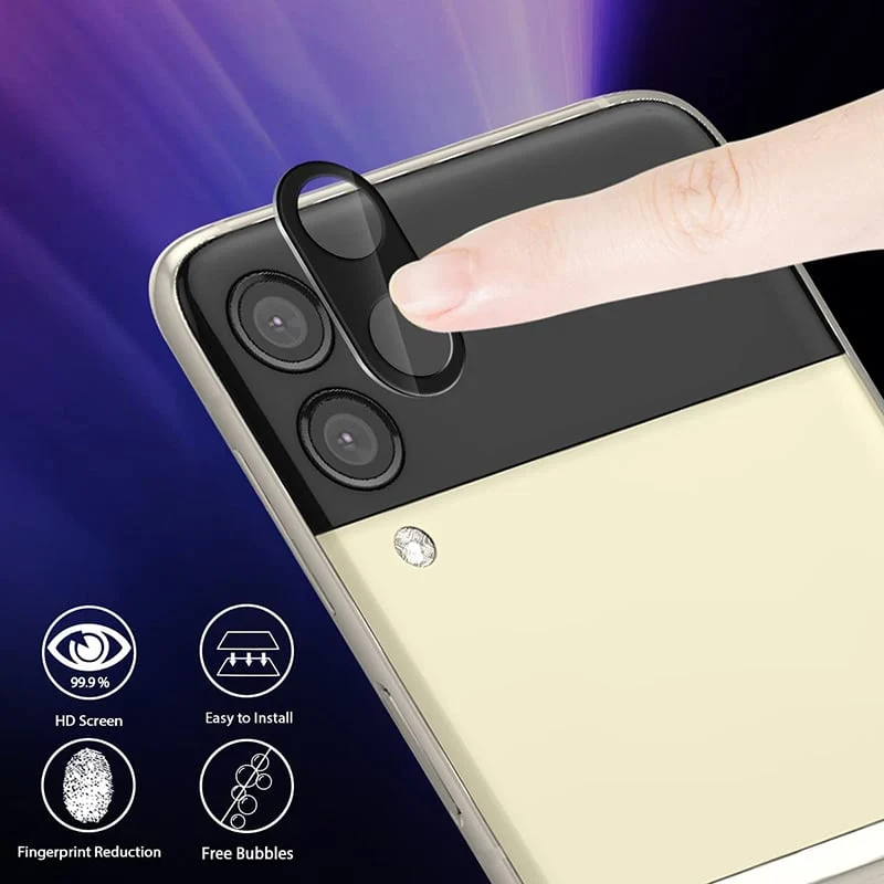 MOCOLO - Silk HD PRO staklo za kameru - Samsung Galaxy Z Flip 3 5G - crno