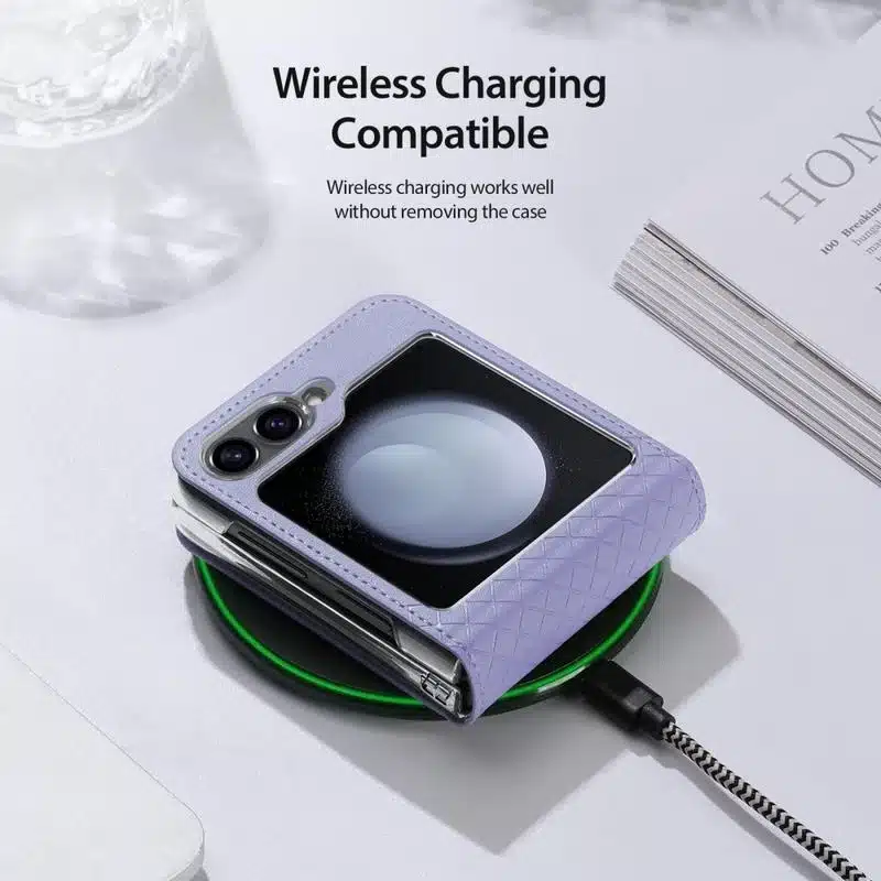Samsung Galaxy Z Flip6 Dux Ducis Bril Flip Case maska - Ljubičasta