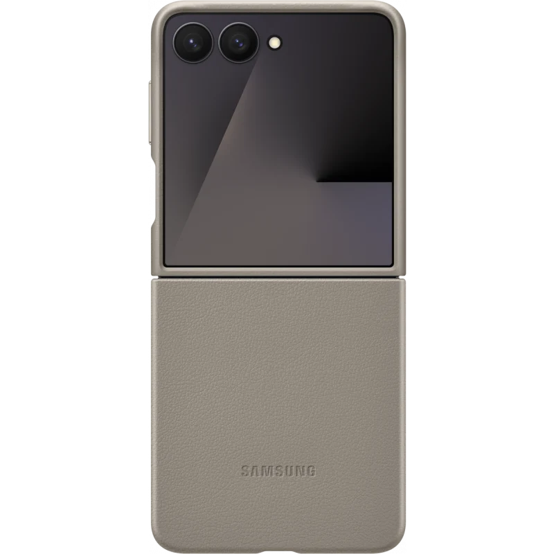 Kožna Kindsuit maska za Samsung Galaxy Z Flip7 Taupe EF-VF766PJEGWW