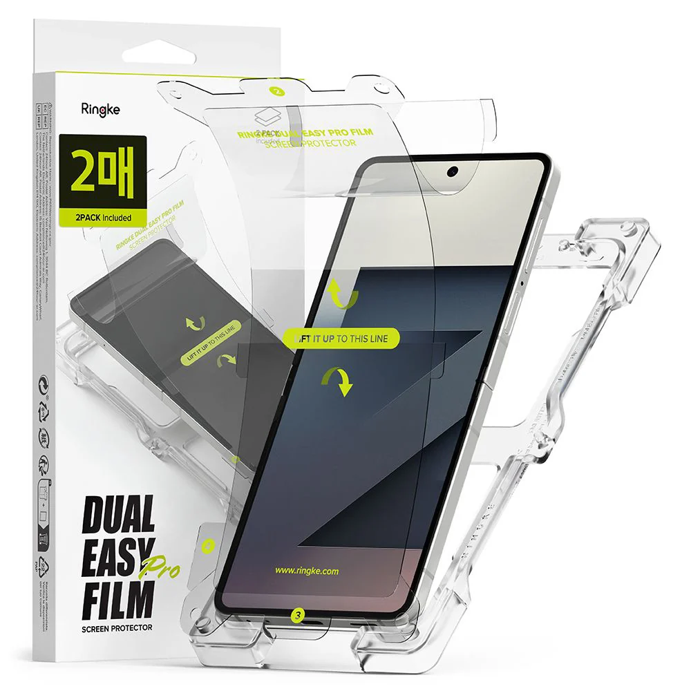 Ringke - Dual Easy Pro folija (2 kom.) za Samsung Galaxy Z Flip7 - prozirna