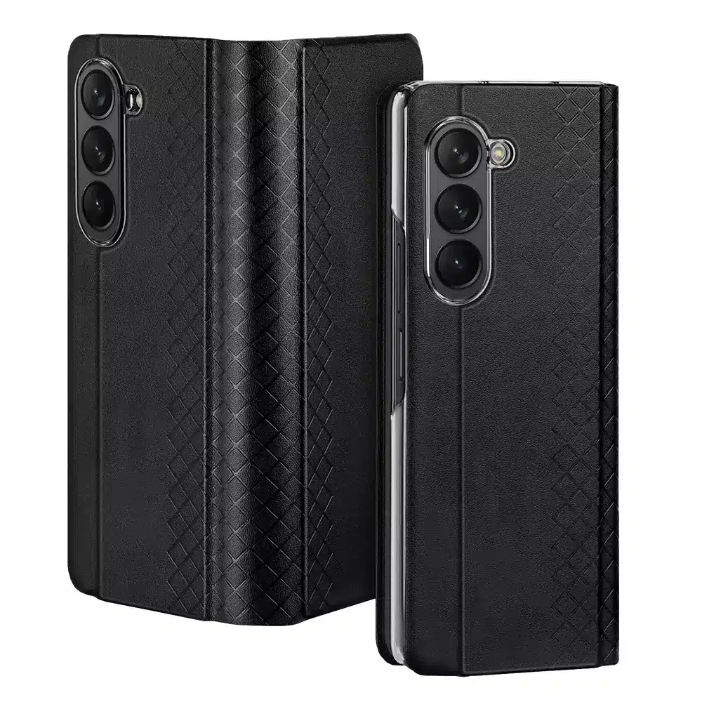 DUX DUCIS Bril - kožna maska za Samsung Galaxy Z Fold5 5G crna