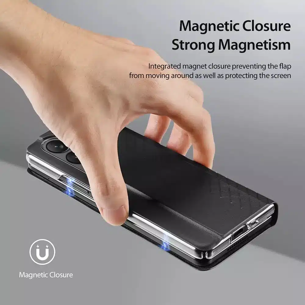 DUX DUCIS Bril - kožna maska za Samsung Galaxy Z Fold5 5G crna