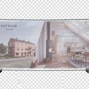 Banner za građevinsku ogradu – Mesh PVC – 3.5 × 2.0 m – tisak po narudžbi