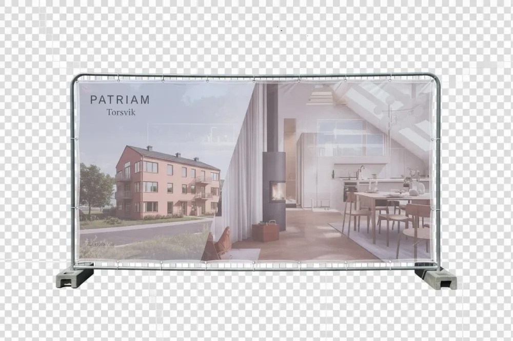 Banner za građevinsku ogradu – Mesh PVC – 3.5 × 2.0 m – tisak po narudžbi