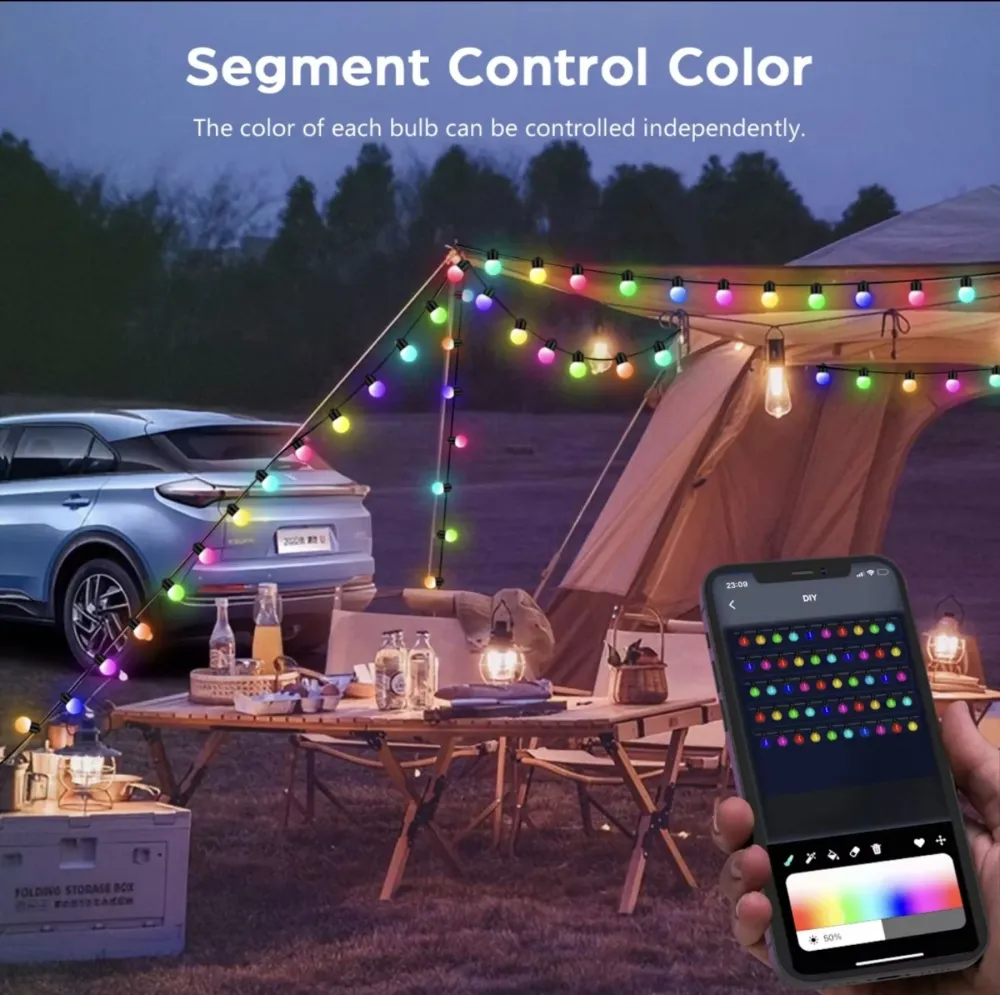 Lampice RGB 10 metara Bluetooth