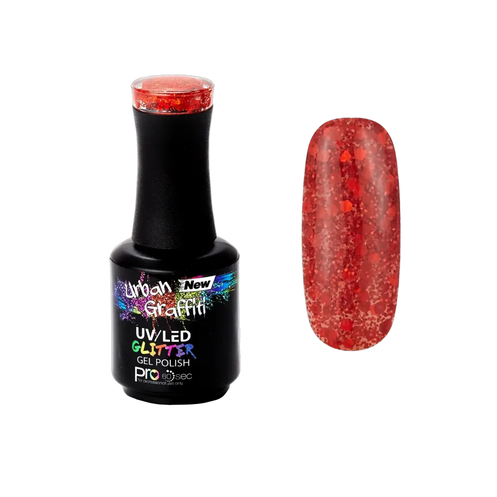 Rockstar Red - UGGP-XS010 Urban Graffiti Gel Lak za Nokte 15ml