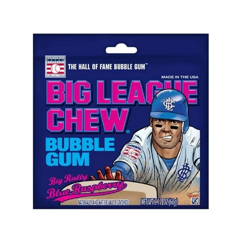 Big League Blue Raspberry, žvakać guma s okusom borovnice od 60g