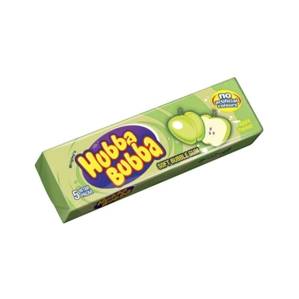 Hubba Bubba Apple, žvakać guma s okusom jabuke od 35g