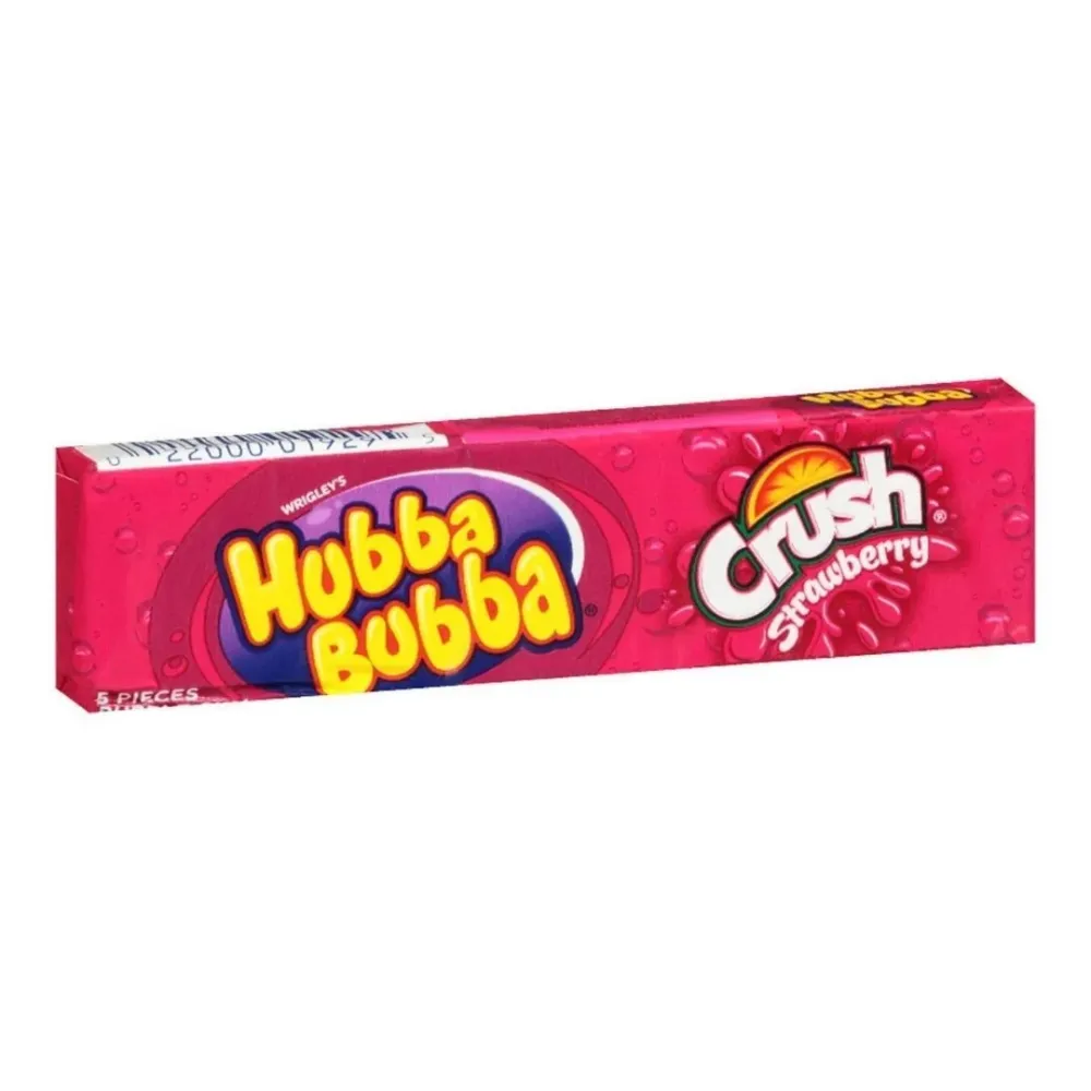 Hubba Bubba Crush Strawberry, žvakać guma s okusom jagode od 42g