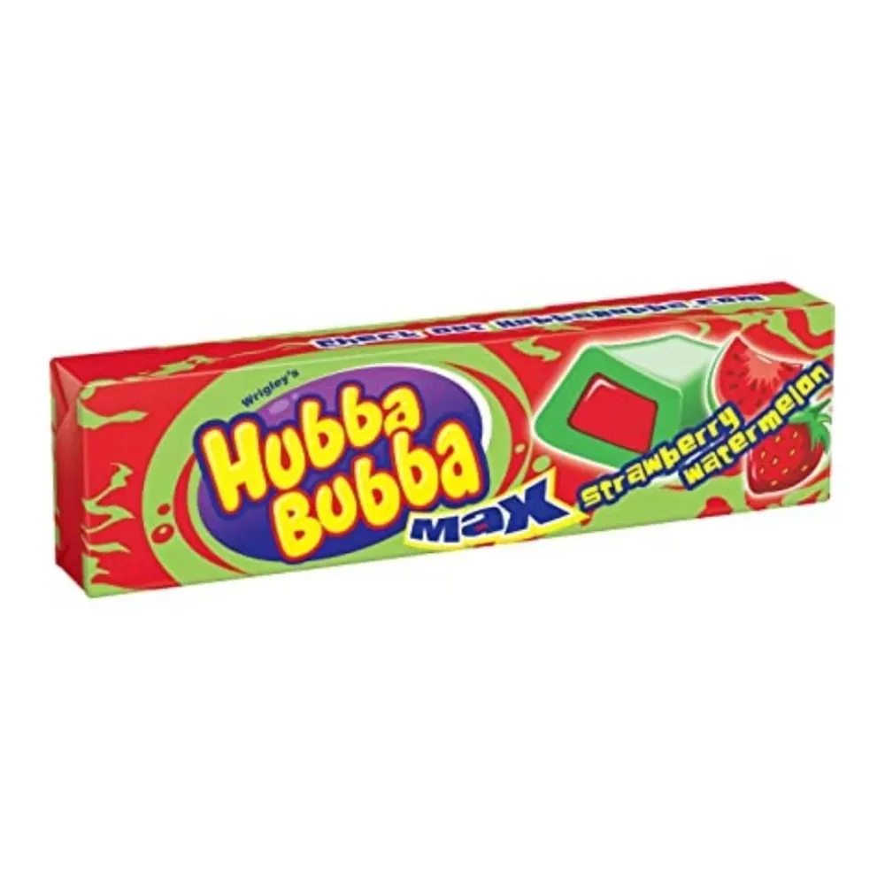 Hubba Bubba Max Jagoda Watermelon, žvakać guma s okusom jagode i lubenice od 42g