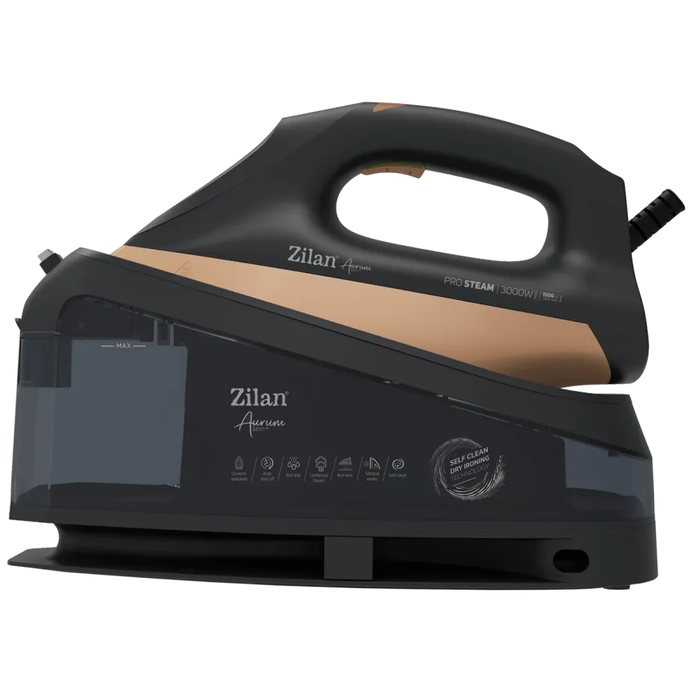 Zilan Glačalo na paru sa parnom postajom, 3000W, Aurum Touch - ZLN4261