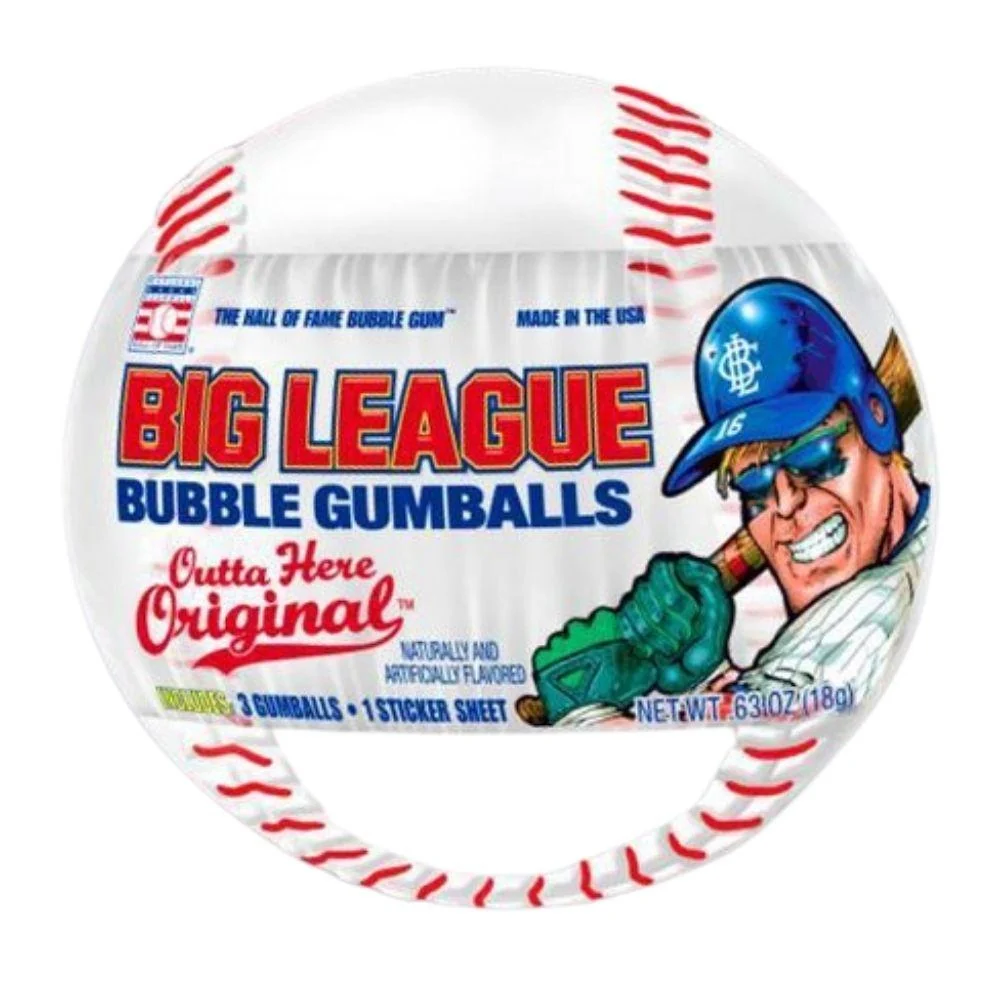 Big League Chew Bubble Gumballs, bejzbolska loptica sa žvakaćom gumom