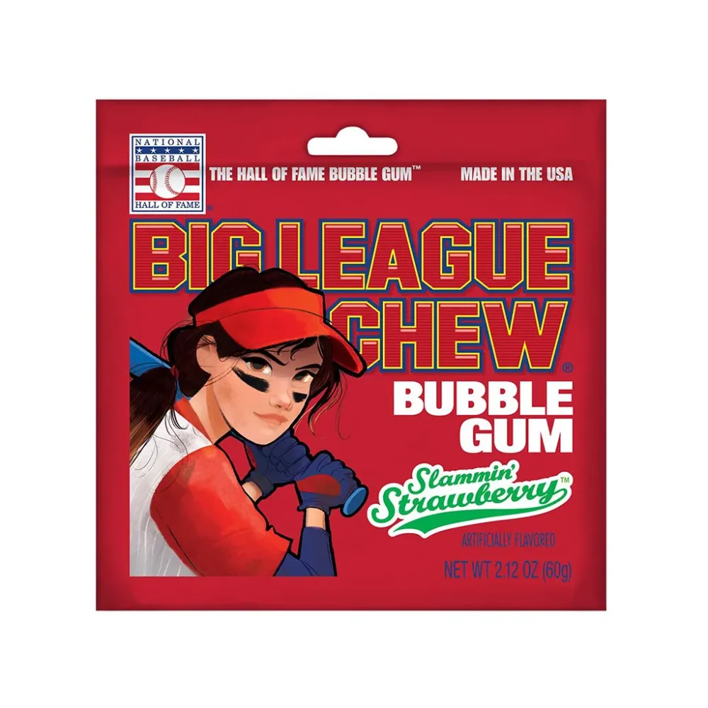Big League Chew Strawberry, žvakaće gume s okusom jagode od 60g