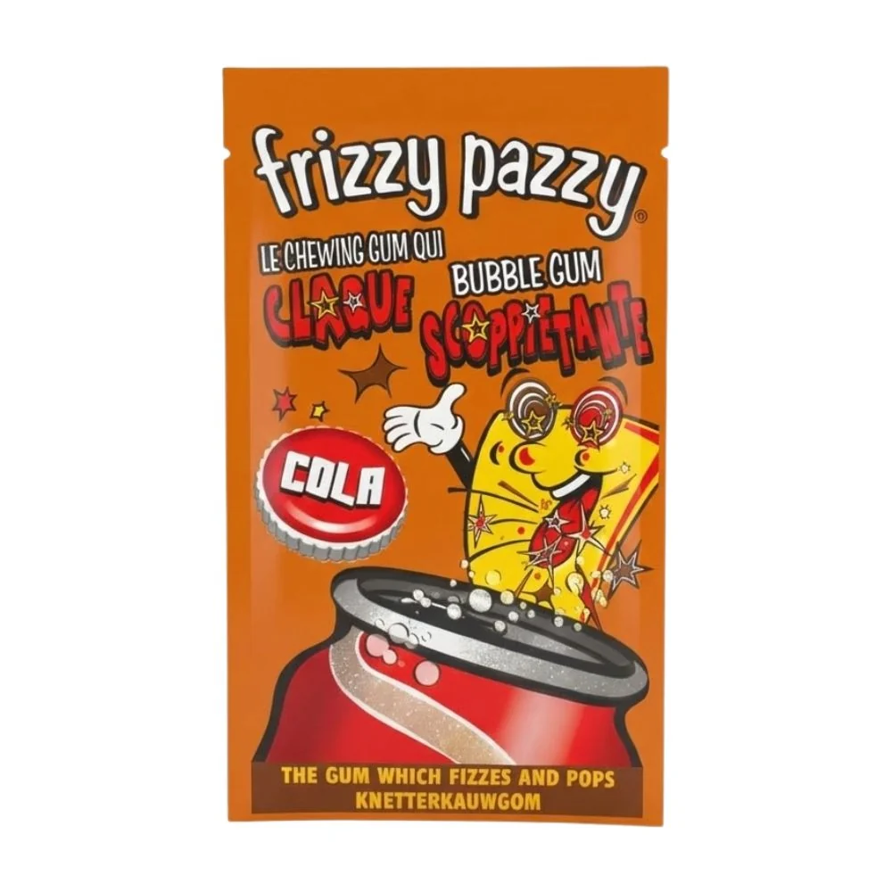 Frizzy Pazzy Bubble Gum Cola, pucketava granulacija gume od cola od 7g