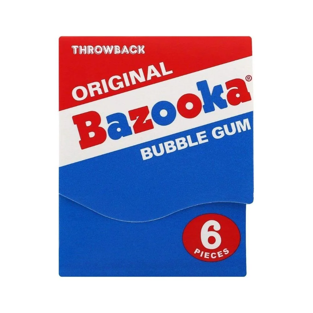 Original Bazooka Bubble Gum, 6 voćnih žvakaćih guma
