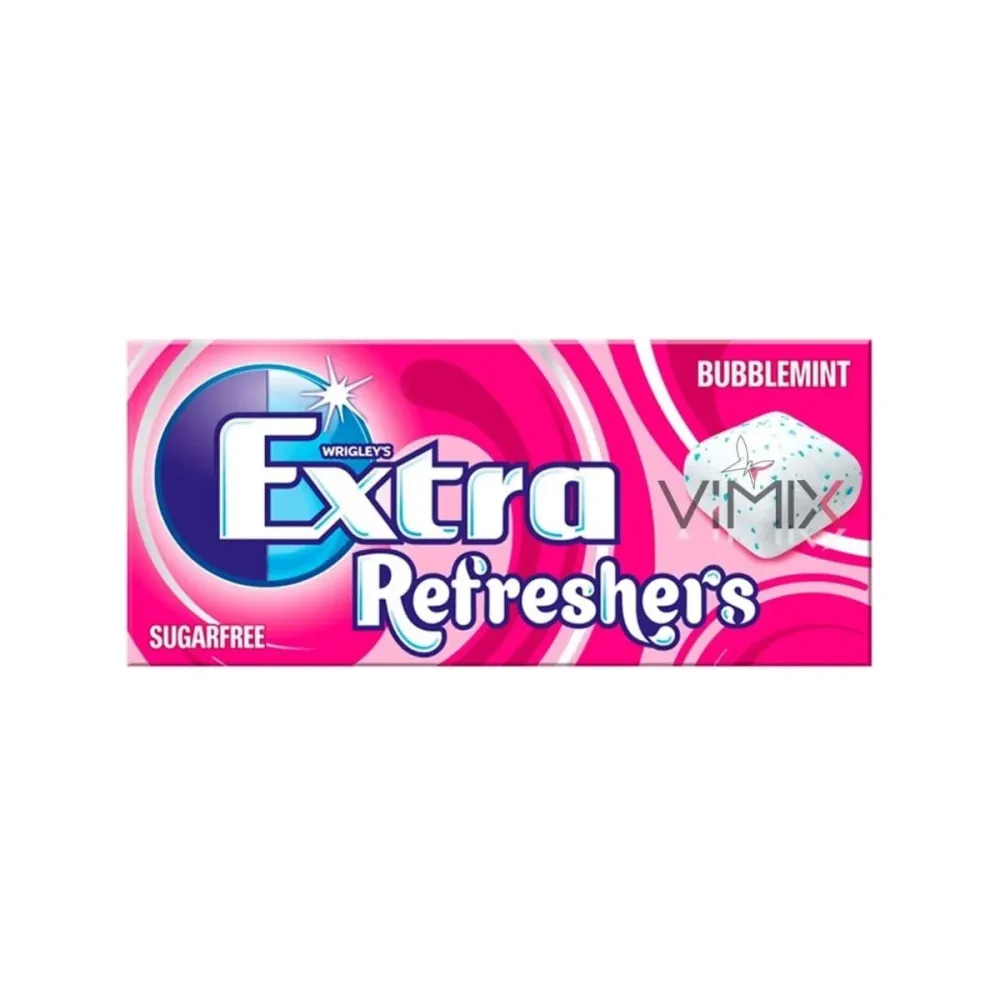 Wrigley Bubblemint Extra Refreshers, voćne žvakaće gume s okusom mente od 15g