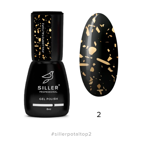 Top Coat Potal №2 (zlato) 8 ml Siller