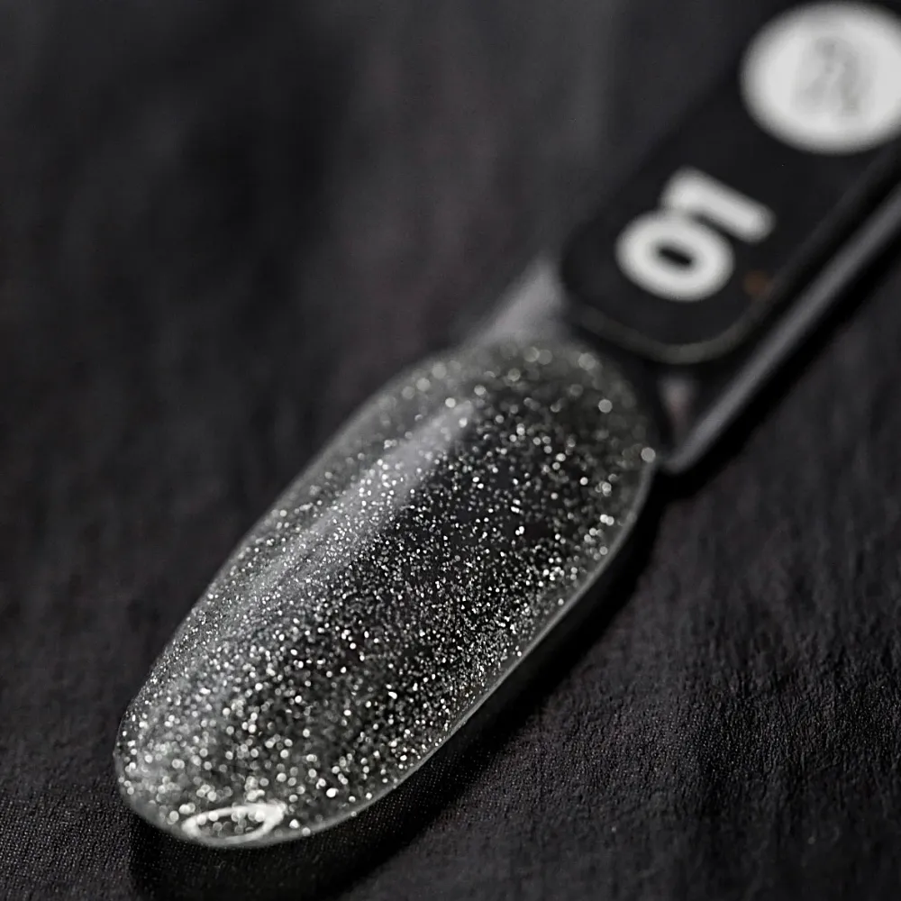 Top Coat Shine Light bez ljepljivog sloja 8 ml Siller