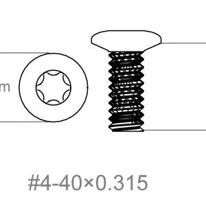 Set vijaka 3 kom | 4-40x0.315" [T10]