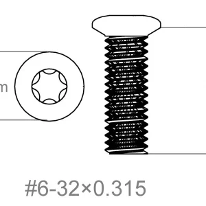Set vijaka 3 kom | 6-32x0.315" [T10]